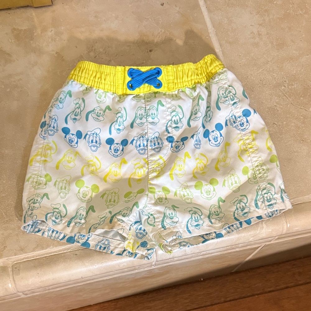 Disney Baby Yellow and Blue Shorts